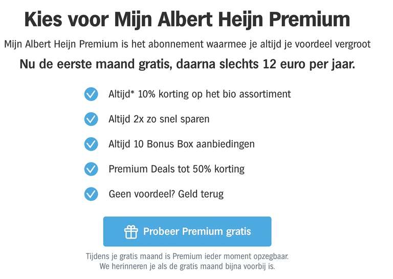 2 gratis kraskaarten + 1e maand gratis AH Premium + 1e maand gratis bezorgbundel @ Albert Heijn