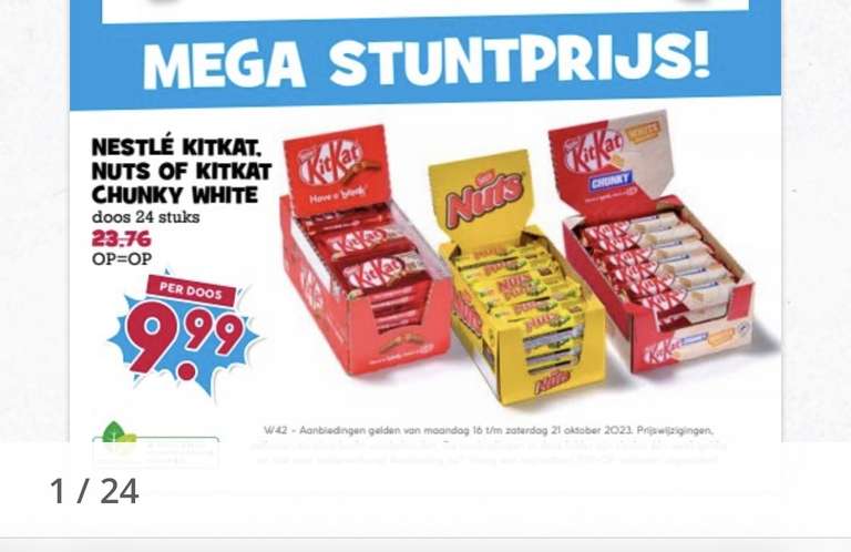24x KitKat of Nuts voor 9,99€