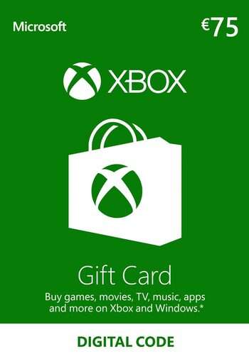 Xbox Live Gift Card 75 EURO voor 66 Euro