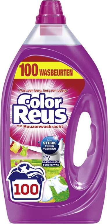 Color reus wasmiddel 100 wasbeurten 10,99 euro