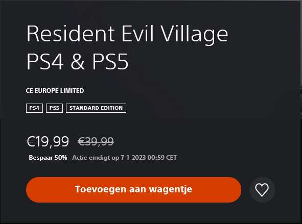 Resident Evil Village Digital Version PS4 PS5 PSVR2