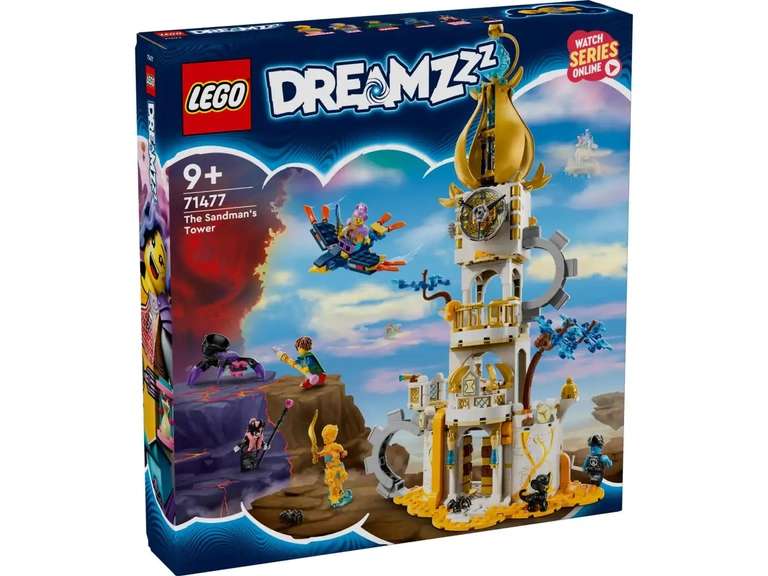 Lego Dreamzzz 71477 de Droomtoren/Sandman's Tower, laagste prijs ooit bij Smyths Toys (bijna 45% tov adviesprijs)
