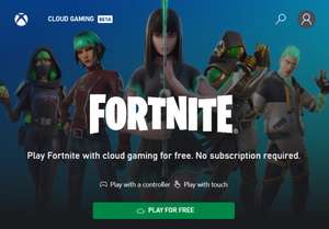 Fortnite gratis via Xbox Cloud te spelen