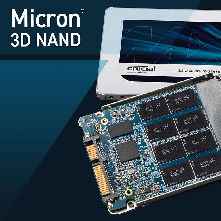 Crucial MX500 2TB 3D NAND SATA 2,5 inch Interne SSD - Tot 560MB/s