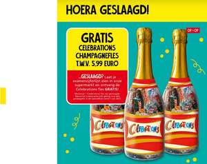 Gratis celebrations champagnefles t.w.v. €5,99 bij Jan Linders