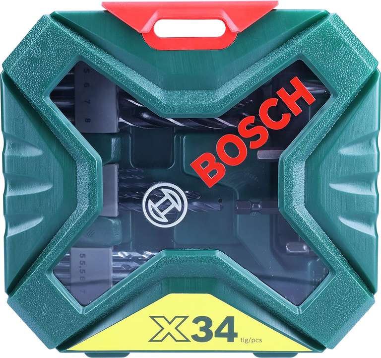 Bosch X-Line borenset - 34-delig - Voor hout, metaal en steen @ Amazon.nl