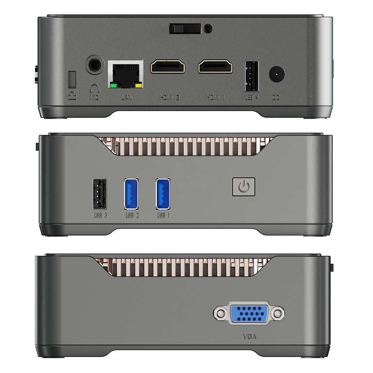 GK3 Plus Mini PC met Intel N95, 8GB RAM en 256GB M.2 SSD voor €119,99 @ Geekbuying