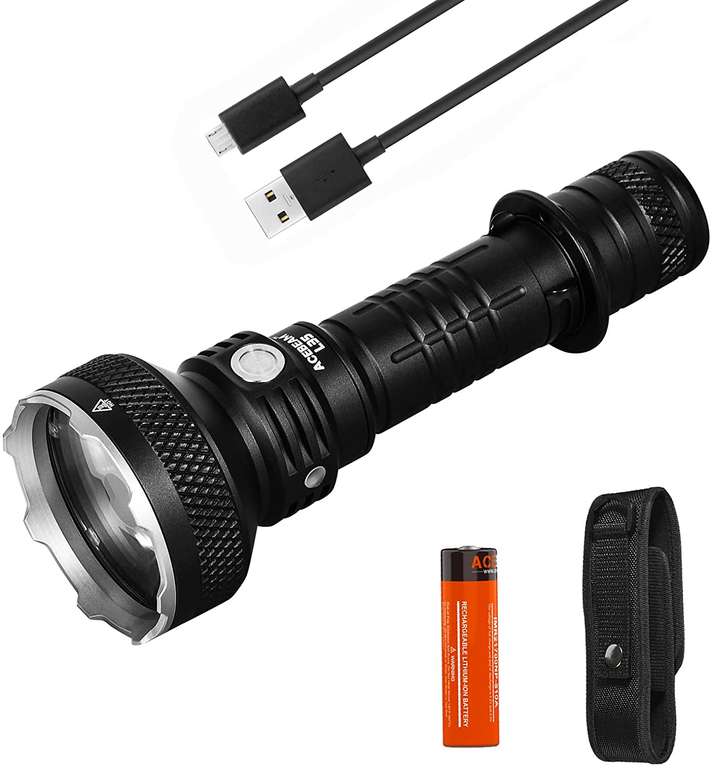 Acebeam L35 Brightest Tactical Flashlight - 5000 lumen (echte lumen!) - inclusief 21700 Li-ion 5100 mAh accu usb-c oplaadbaar