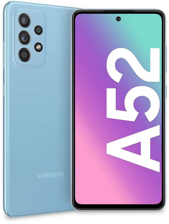 Samsung Galaxy A52 4G 128GB - Zwart / Blauw / Wit / Paars