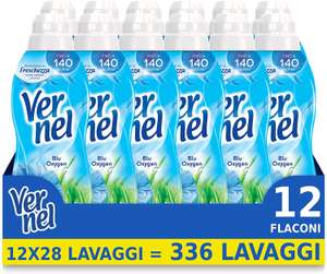 Vernel (Silan) Blue Oxygen wasverzachter, 12 flessen van 700 ml (336 wasbeurten)