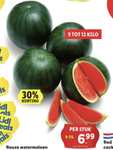 Mega meloenen -tot 12 kilo (€0,58 per kilo) @LIDL
