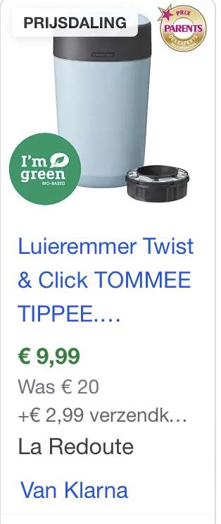 TOMMEE TIPPEE Luieremmer Twist & Click