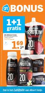 Albert Heijn: Melkunie Protein 1+1 gratis, combineren met Melkunie cadeaukaart actie