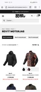 Rev'it motorkleding, motorjassen met gratis rugprotector