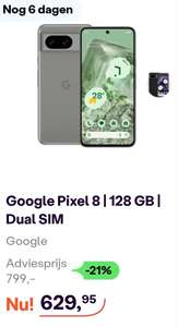 Google Pixel 8 - 128GB - Obsidian black of Hazel Grey *APP ONLY-> Check de omschrijving voor de correcte link*