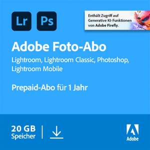 Adobe Creative Cloud 20GB incl. Lightroom Classic en Photoshop