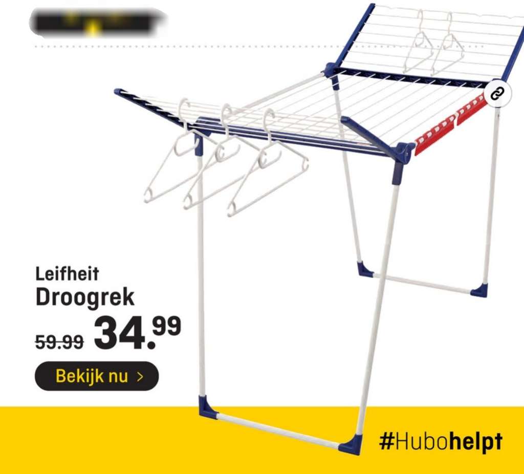 Dhr Bevriezen Toestand Hubo | Leifheit droogrek Pegasus 200 incl. 5 hangers - Pepper.com