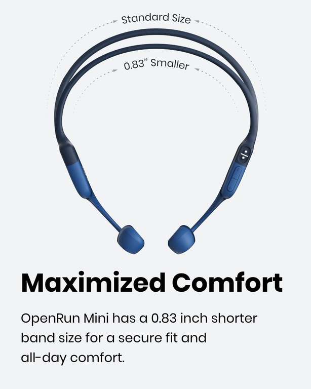 Shokz OpenRun [Mini] 30% korting + 30% couponkorting bij Amazon Prime
