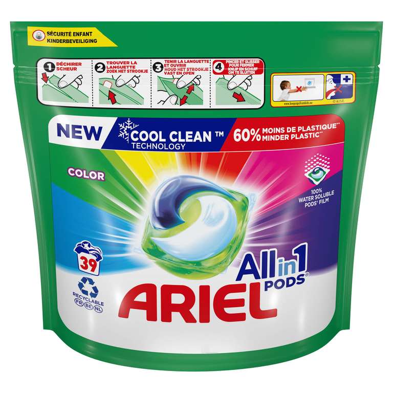 Ariel All-in-1 Pods Original of Color 39*2=78 stuks (1+1 gratis) €0,15 per wasbeurt! (Alleen afhalen)