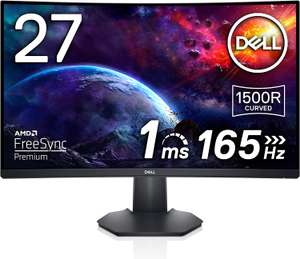 Dell S2722DGM 27'' QHD (2560x1440) Gebogen Gamingmonitor, 165Hz, VA, 1ms, AMD FreeSync Premium, 99% sRGB, DisplayPort, 2X HDMI