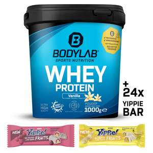 Whey Protein (1000g) + 24x proteïnerepen (45g) voor €42,90 @ Bodylab