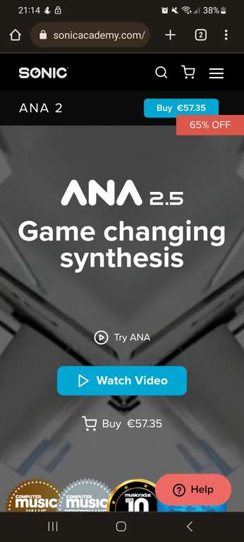 Ana 2.5 digital Synth - 65% korting