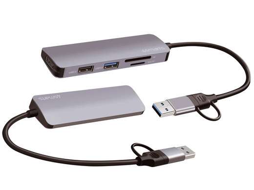 [2 stuks] 4smarts Universele 5-in-1 Multiport USB Hub voor €21,95 @ iBOOD
