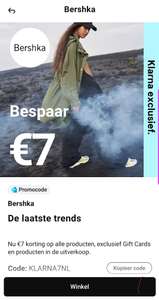 €7 korting bij Bershka