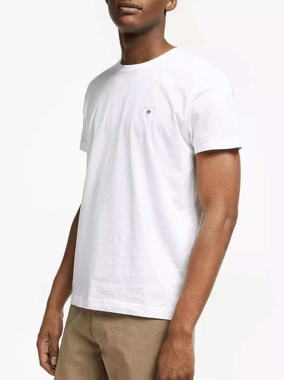 GANT Solid heren T-shirt wit voor €15,33 @ Amazon NL