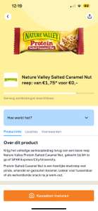 Gratis Nature Valley Protein Salted Caramel Nut reep via Scoupy