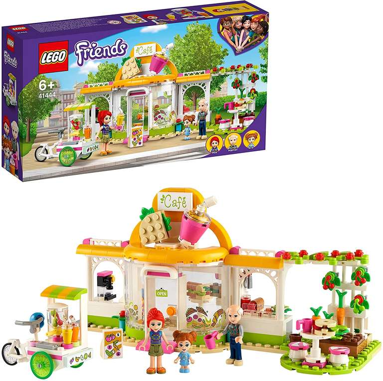 LEGO 41444 Friends Heartlake City Biologisch Café Set, Educatief Speelgoed voor Kinderen vanaf 6 Jaar, Meisjes en Jongens