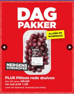 Plus Dag pakker Pitloze Rode Druiven - 500gram
