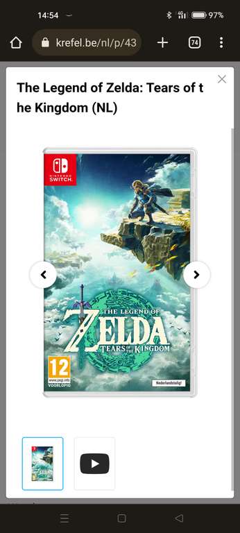 [Belgie] Nintendo zelda Tears of the Kingdom