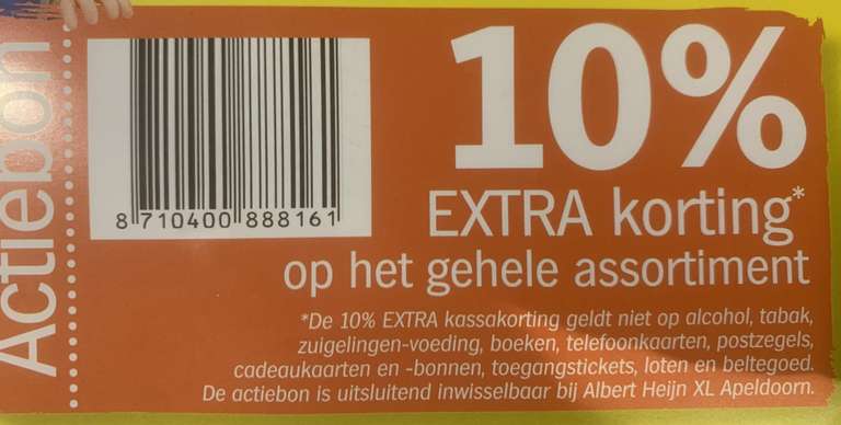[Lokaal] 10% korting bij Albert Heijn XL Apeldoorn Anklaar