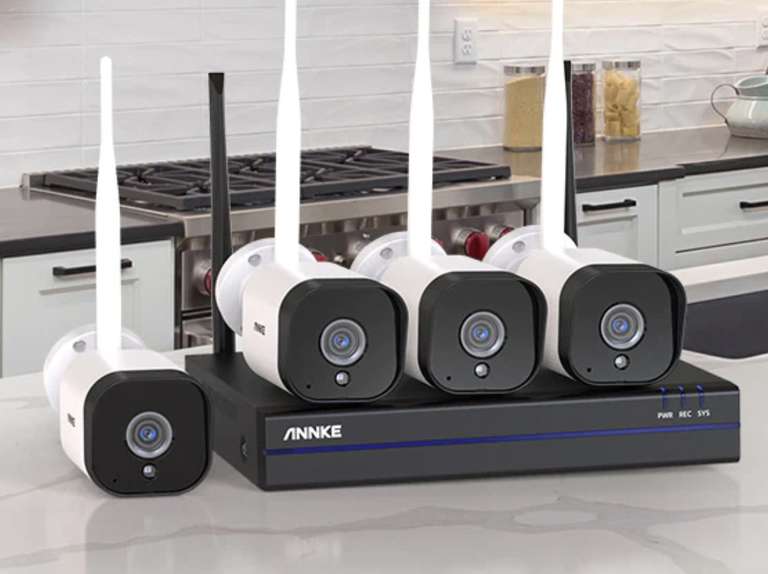 ANNKE WAS500 5MP camerasysteem voor €191 (4 camera's, NVR, EXIR nachtzicht, tweewegaudio, IP66) @ ANNKE