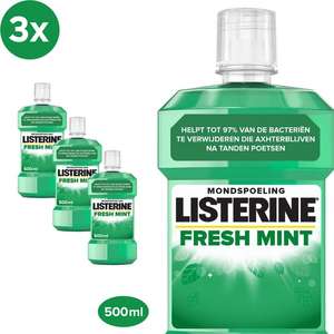 LISTERINE Fresh Mint mondwater 3x 500ml