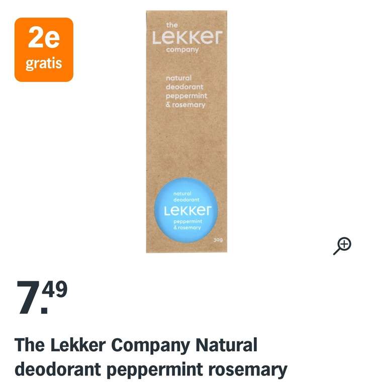 The Lekker Company Deo 1+1 Gratis