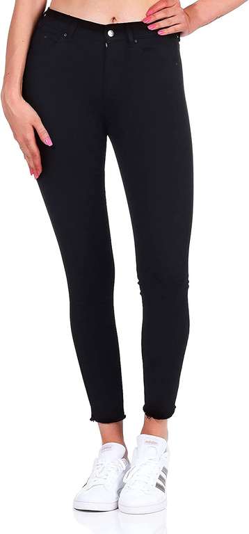 ONLY dames Skinny jeans Onlblush Mid Sk Ank Rawjns Rea2343 Noos