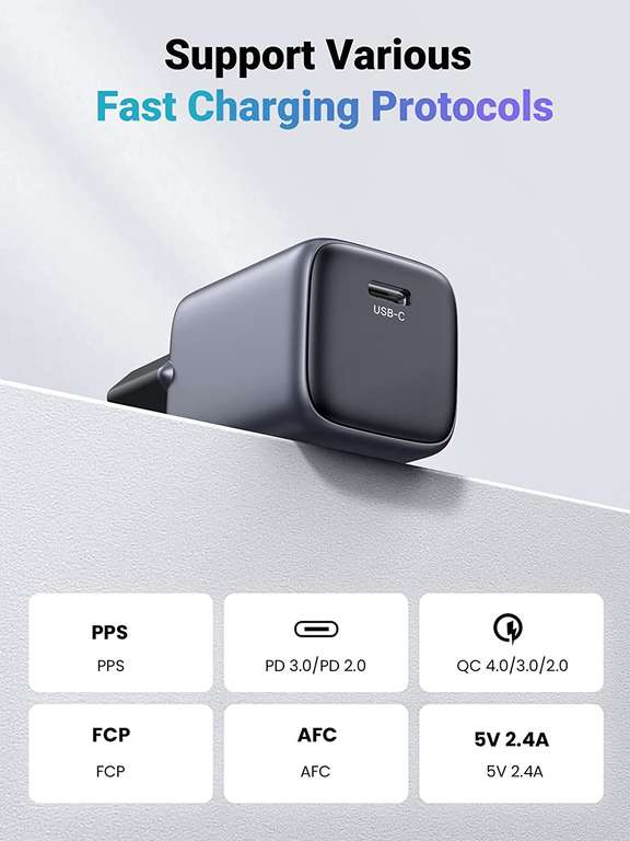 [Prime] UGREEN Nexode 30W USB C oplader van €29,99 naar €22,49 @ Amazon NL