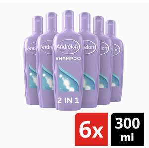 Andrélon Classic 2 in 1 Shampoo Meloen en Aloë Vera voor ieder haartype - 6 x 300ML - Voordeelverpakking