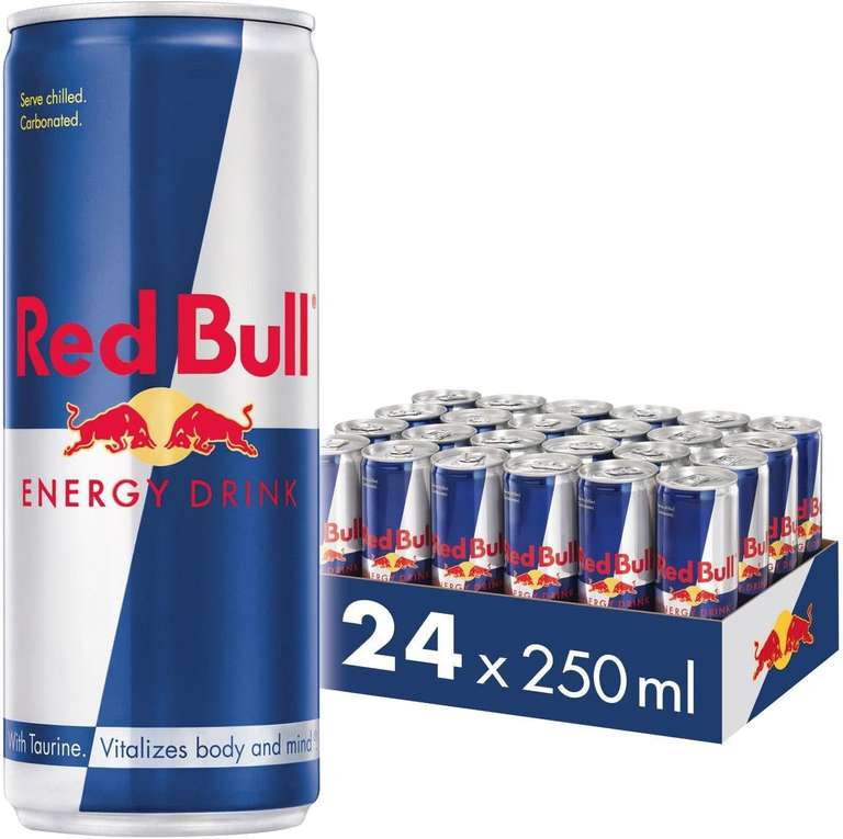Red Bull energy drink regular + sugar free 24x250ml