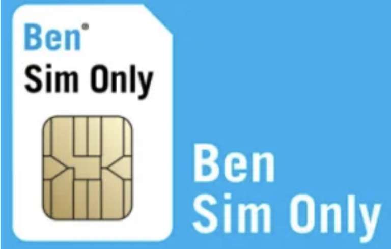 Ben sim only: 12,5GB + 200 min voor € 10,=, gratis 4G Extra Snel (ook voor verlengingen)!