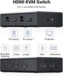 UGREEN KVM Switch HDMI 2.0 (4K@60Hz) voor €25,19 @ Amazon NL