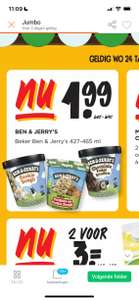 Ben & Jerry’s €1.99 jumbo volgende week
