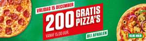 [LOKAAL] 200 gratis pizza's 15-12 vanaf 15:00u (Beek, Wezep, Katwijk, Soest, Zeewolde)