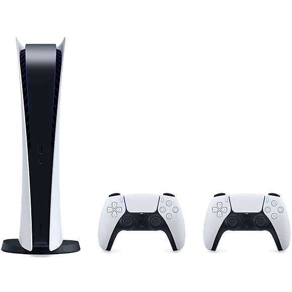 PlayStation5 digitale editie - Bundel met twee DualSense draadloze controllers