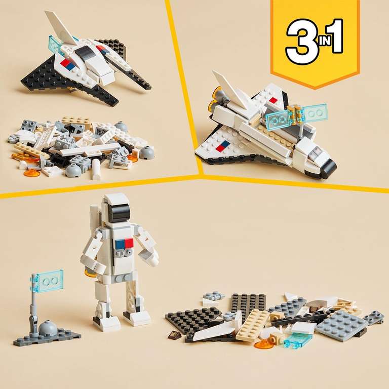 LEGO 31134 Creator 3in1 Space Shuttle Ruimteschip Set