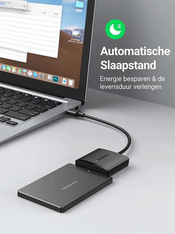 UGREEN USB 3.0 SATA III (2,5-3,5") adapter voor €11,42 @ Amazon NL