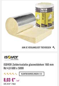 ISOVER Zolderisolatie glaswoldeken via prijs garantie bij Hornbach
