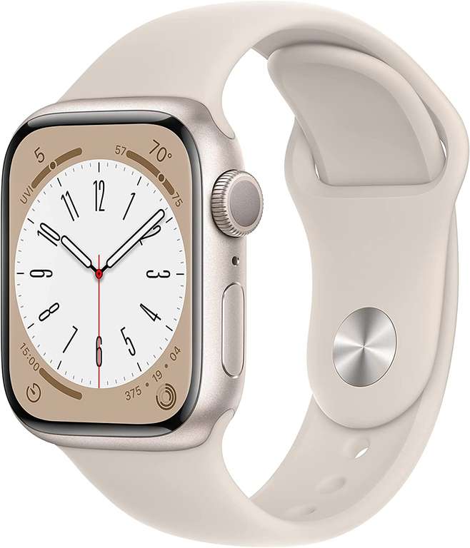 Apple Watch Series 8 (GPS, 41mm) – Middernacht / Sterrenlicht